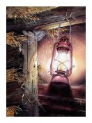 The amber lantern - Greeting Card