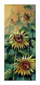 Les tournesols géants - Reproduction giclée