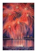 La nuit des feux - Greeting Card