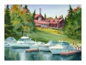 The Marina of the Château Montebello - Greeting Card