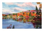 Le lac Hotte en automne - Greeting Card
