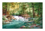 L'eau turquoise - Reproduction giclée